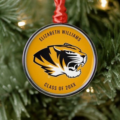 University of Missouri Tiger  Graduation Metal Ornament