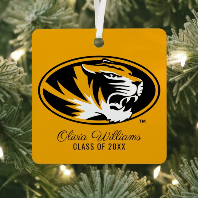 University of Missouri Tiger | Graduation Metal Ornament (Insitu)