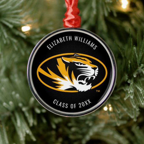 University of Missouri Tiger  Graduation Metal Ornament