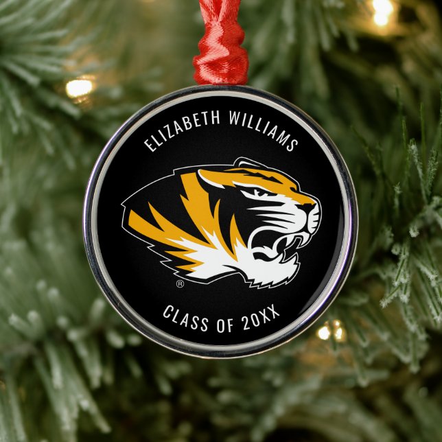 University of Missouri Tiger | Graduation Metal Ornament (Tree)