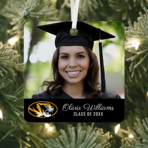 University of Missouri Tiger  Graduation Metal Ornament