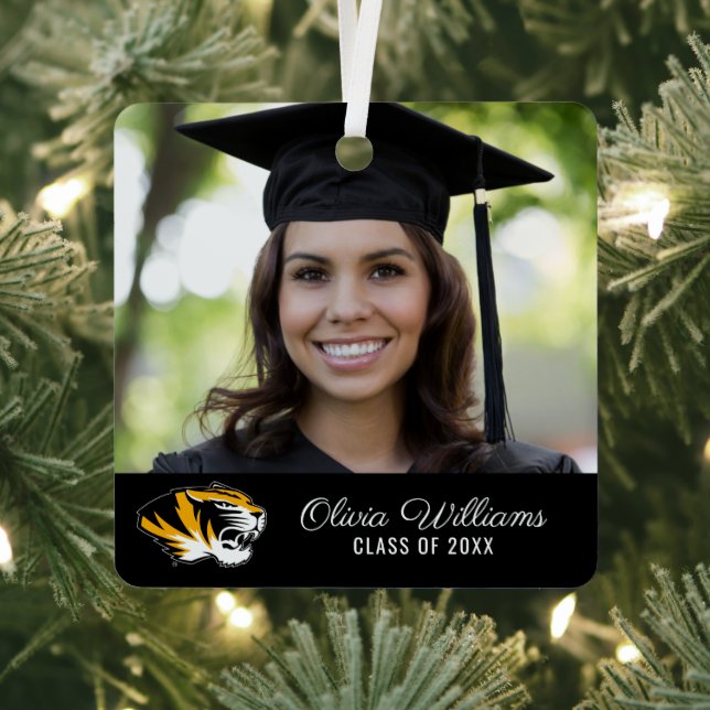 University of Missouri Tiger | Graduation Metal Ornament (Insitu)