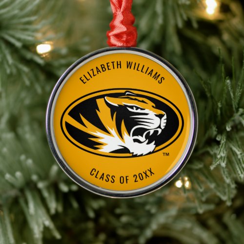 University of Missouri Tiger  Graduation Metal Ornament