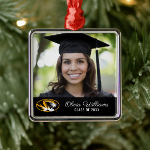 University of Missouri Tiger Graduation Metal Ornament