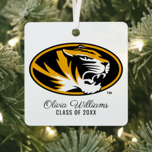 University of Missouri Tiger Graduation Metal Ornament