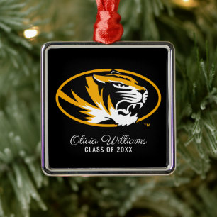 University of Missouri Tiger Graduation Metal Ornament