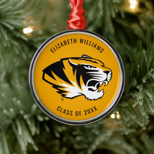 University of Missouri Tiger  Graduation Metal Ornament