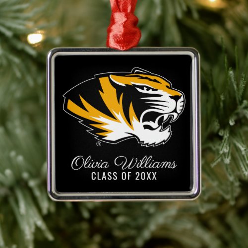 University of Missouri Tiger  Graduation Metal Ornament