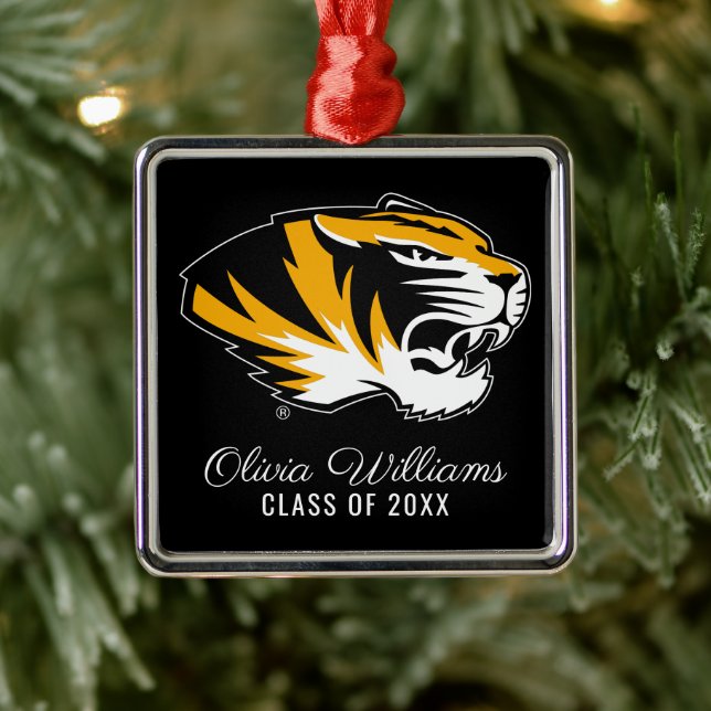 University of Missouri Tiger | Graduation Metal Ornament (Tree)
