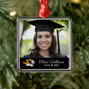 University of Missouri Tiger Graduation Metal Ornament