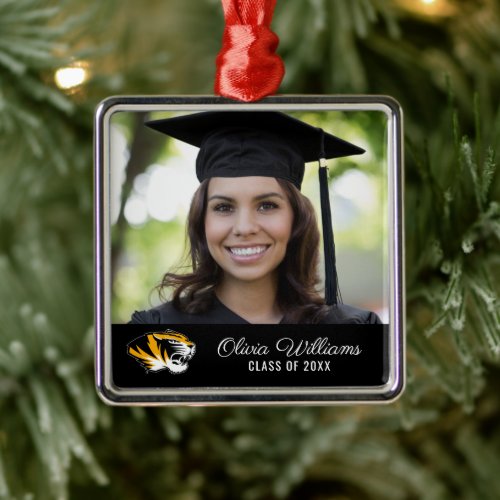 University of Missouri Tiger  Graduation Metal Ornament