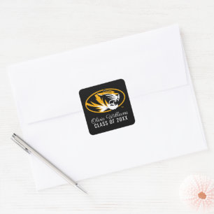 University of Missouri Tiger   Graduation Square Sticker