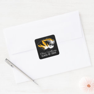 University of Missouri Tiger   Graduation Square Sticker