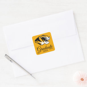University of Missouri Tiger Graduation Square Sticker