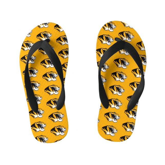 University of Missouri Tiger Kid's Flip Flops (Footbed)