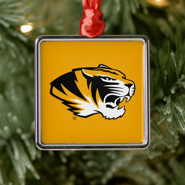 University of Missouri Tiger Metal Ornament (Tree)