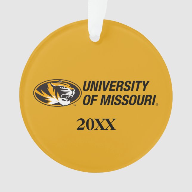 University of Missouri Tiger Ornament (Front)