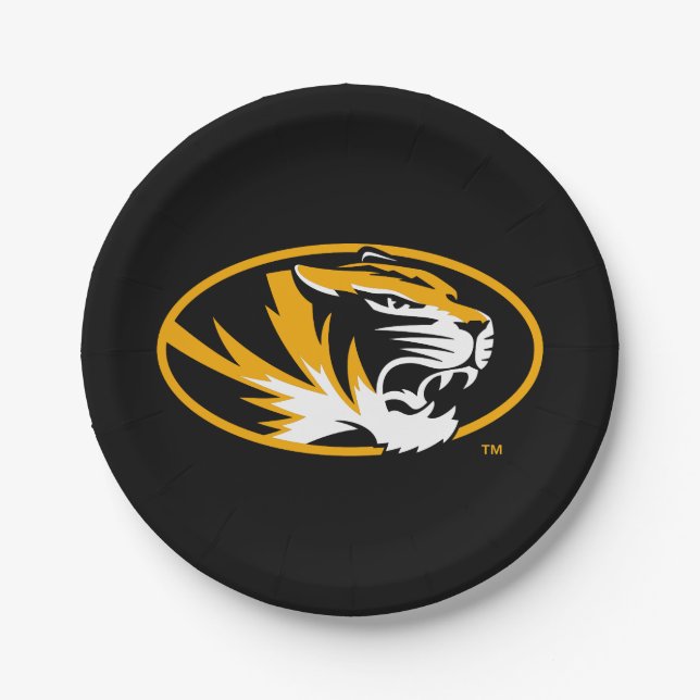 University of Missouri Tiger Paper Plates (Front)