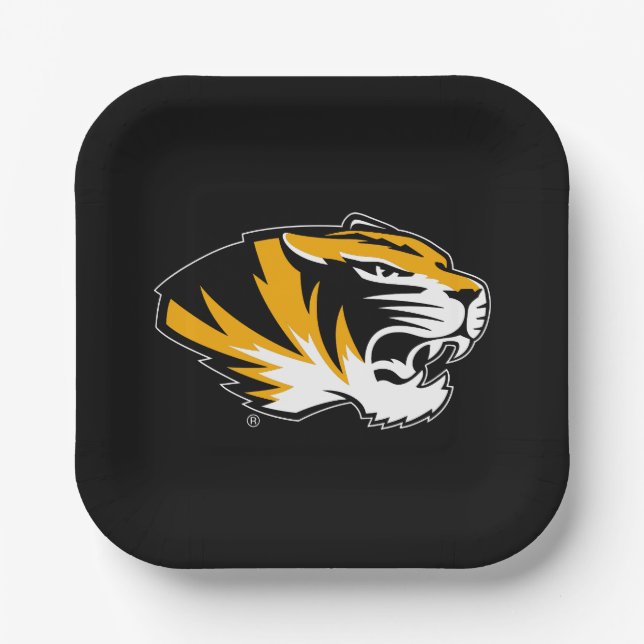 University of Missouri Tiger Paper Plates (Front)