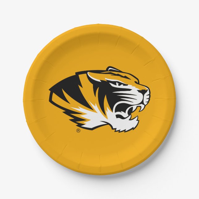 University of Missouri Tiger Paper Plates (Front)