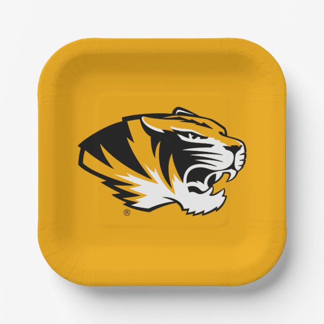 University of Missouri Tiger Paper Plates (Front)