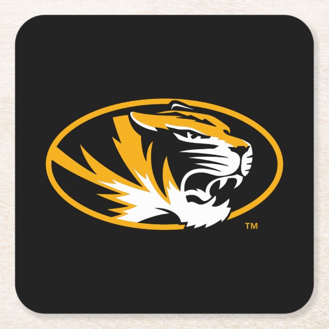 University of Missouri Tiger Square Paper Coaster (Front)