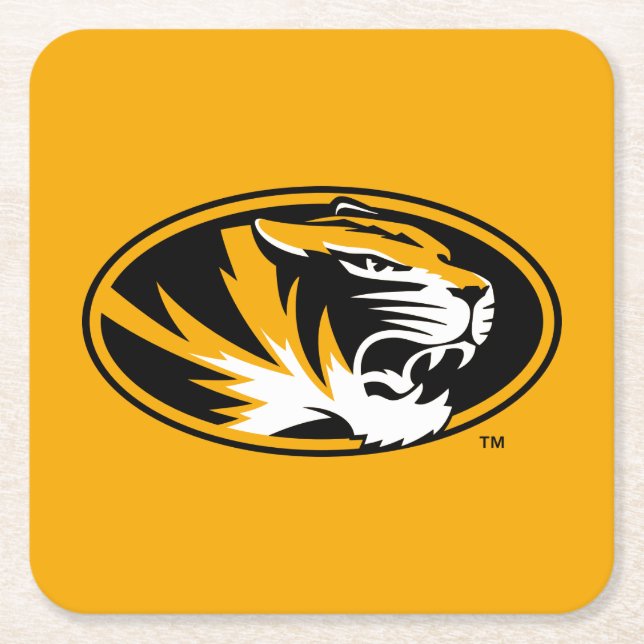 University of Missouri Tiger Square Paper Coaster (Front)