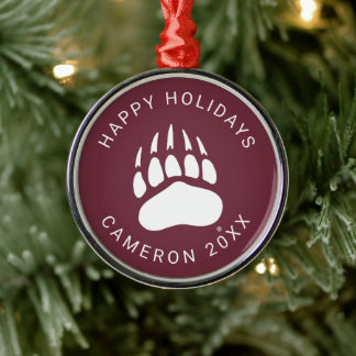 University of Montana Metal Ornament