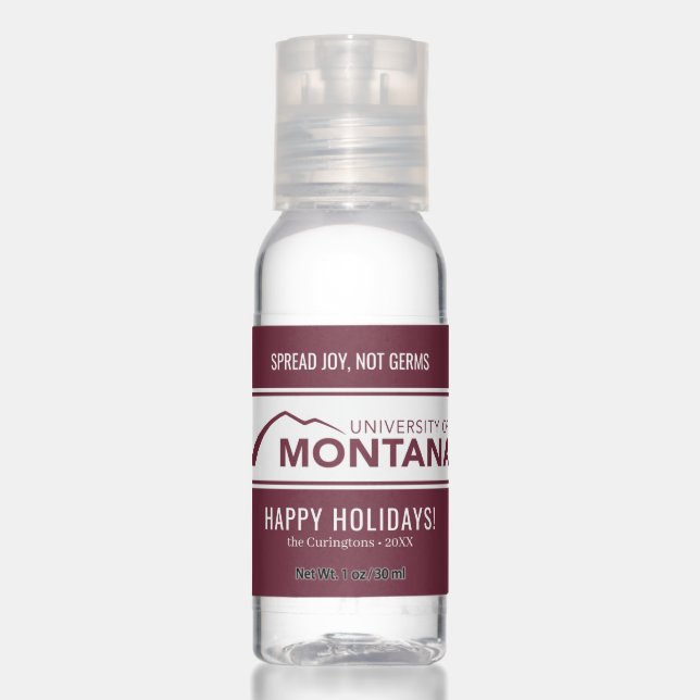 University of Montana | Spread Joy, Not Germs Hand Sanitizer (Front)