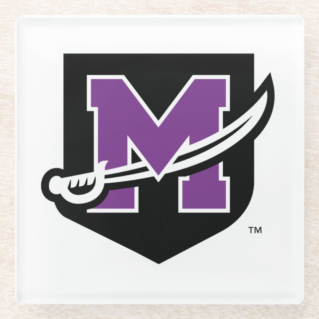 University of Mount Union Glass Coaster (Front)