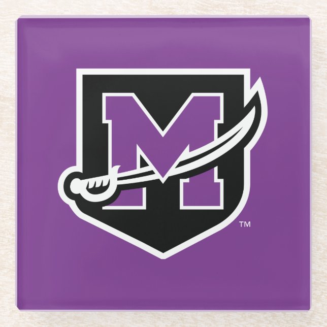 University of Mount Union Glass Coaster (Front)