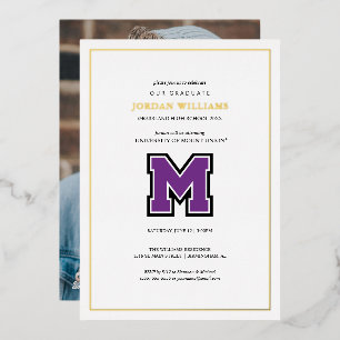 University of Mount Union Graduation Foil Invitation