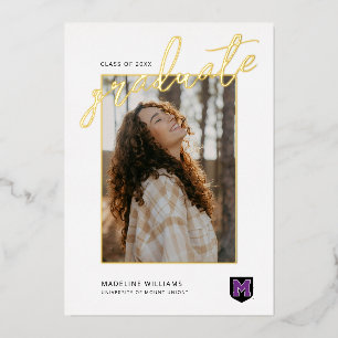 University of Mount Union Graduation Foil Invitation