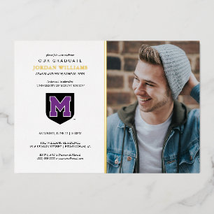 University of Mount Union Graduation Foil Invitation