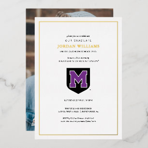 University of Mount Union Graduation Foil Invitation
