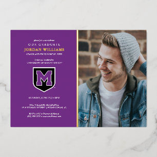University of Mount Union Graduation Foil Invitation