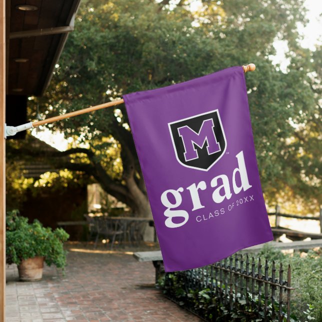 University of Mount Union Graduation House Flag (In SItu)