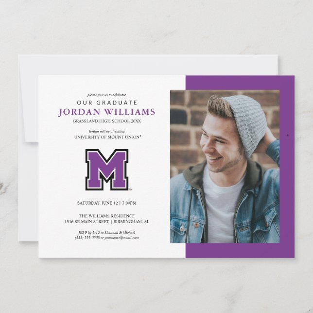 University of Mount Union Graduation Invitation (Front)
