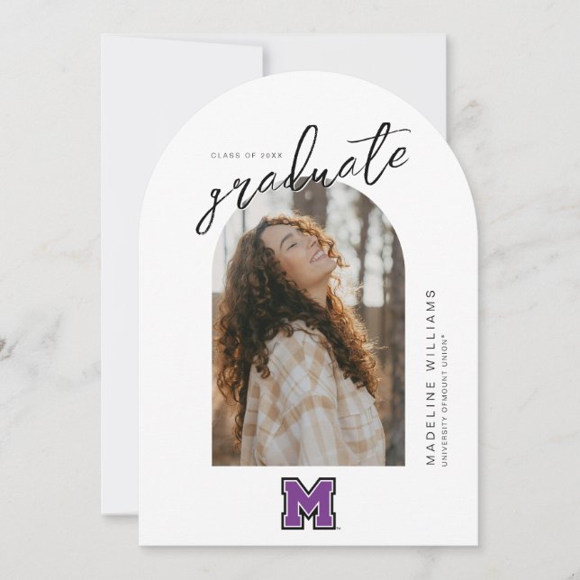 University of Mount Union Graduation Invitation (Front)