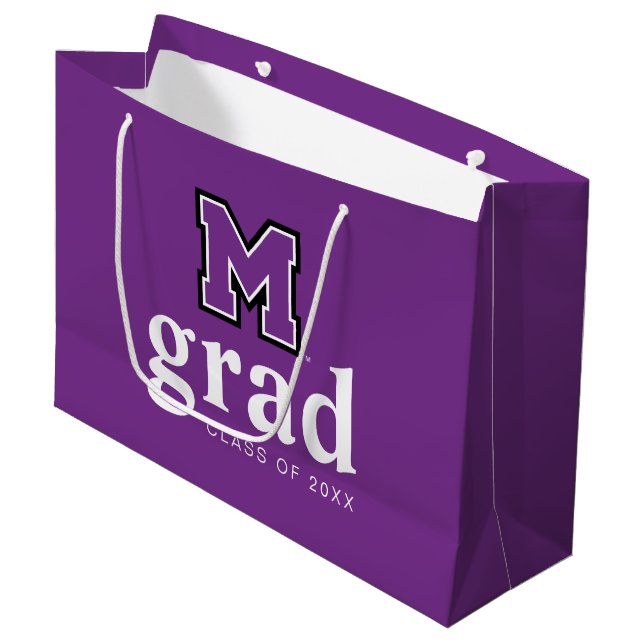 University of Mount Union Graduation Large Gift Bag (Front Angled)