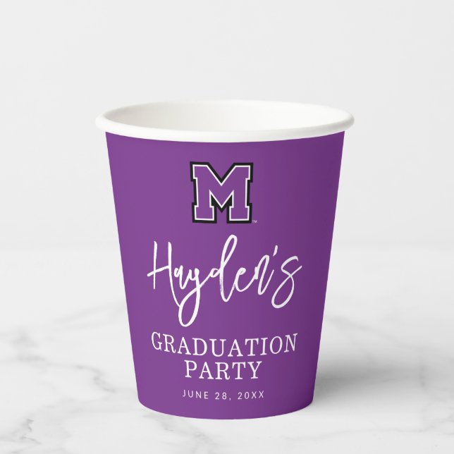 University of Mount Union Graduation Paper Cups (Front)