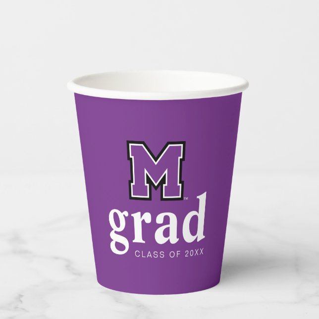 University of Mount Union Graduation Paper Cups (Front)