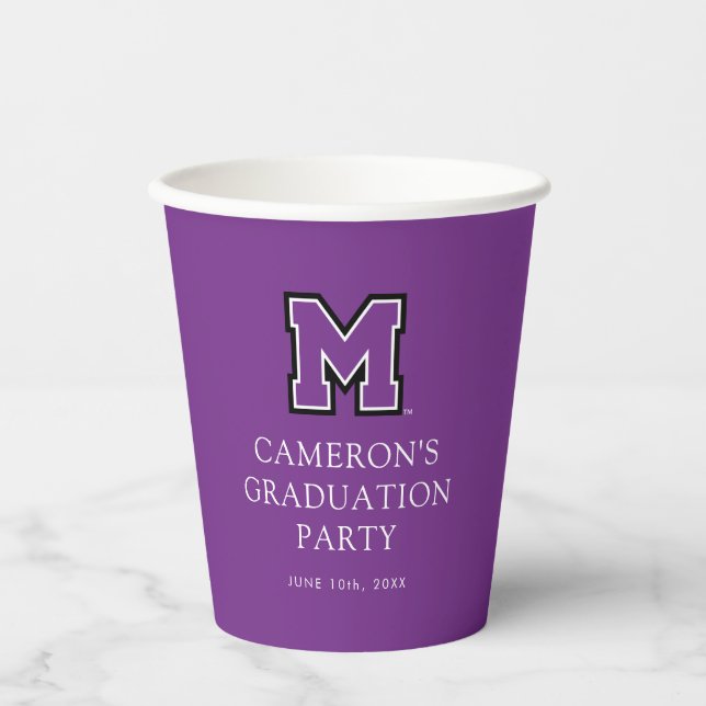 University of Mount Union Graduation Paper Cups (Front)