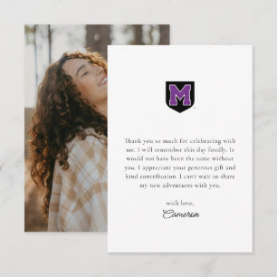 University of Mount Union Graduation Thank You Card