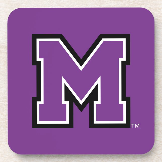 University of Mount Union M Beverage Coaster (Front)