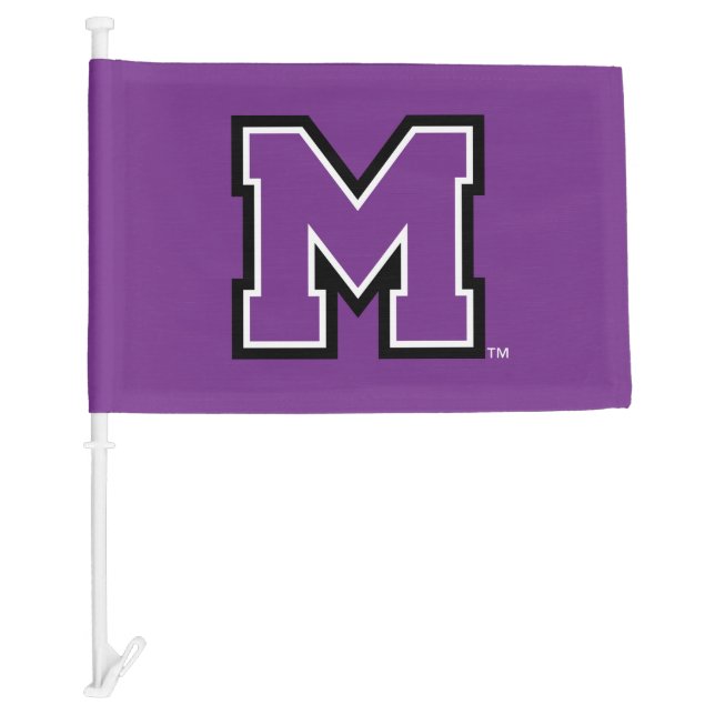 University of Mount Union M Car Flag (Front)