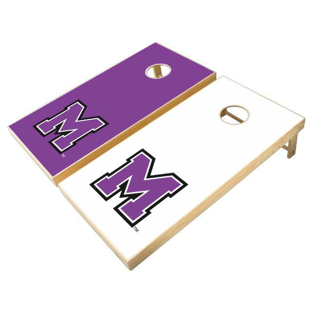 University of Mount Union M Cornhole Set (Angled)