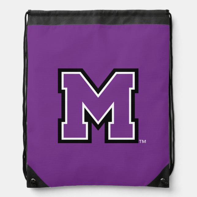 University of Mount Union M Drawstring Bag (Front)