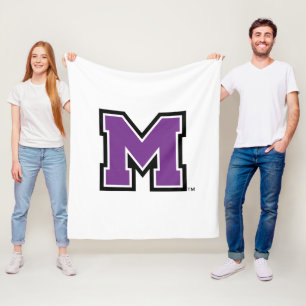 University of Mount Union M Fleece Blanket