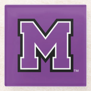University of Mount Union M Glass Coaster
